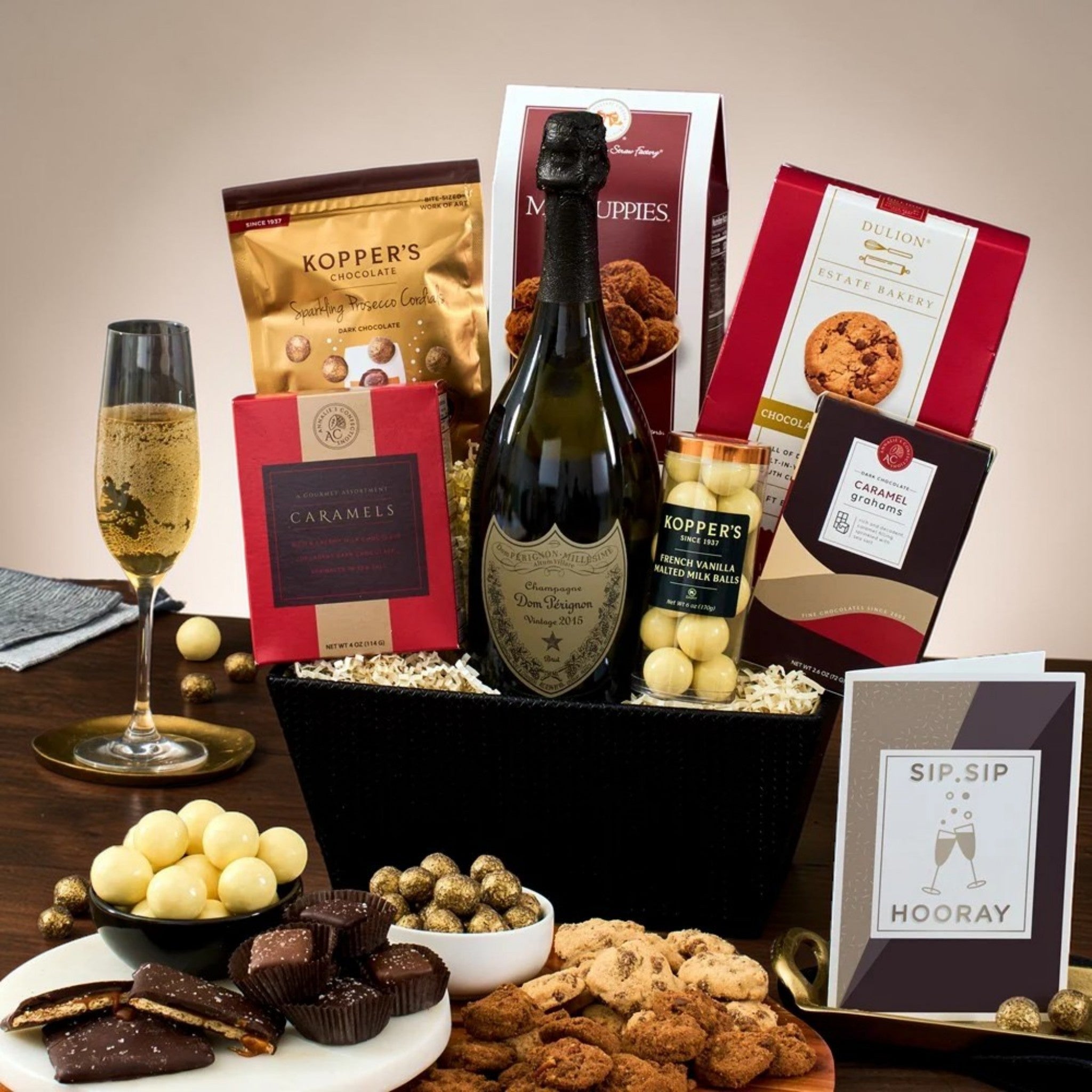 Champagne & Truffles Gift Basket - Dom Perignon