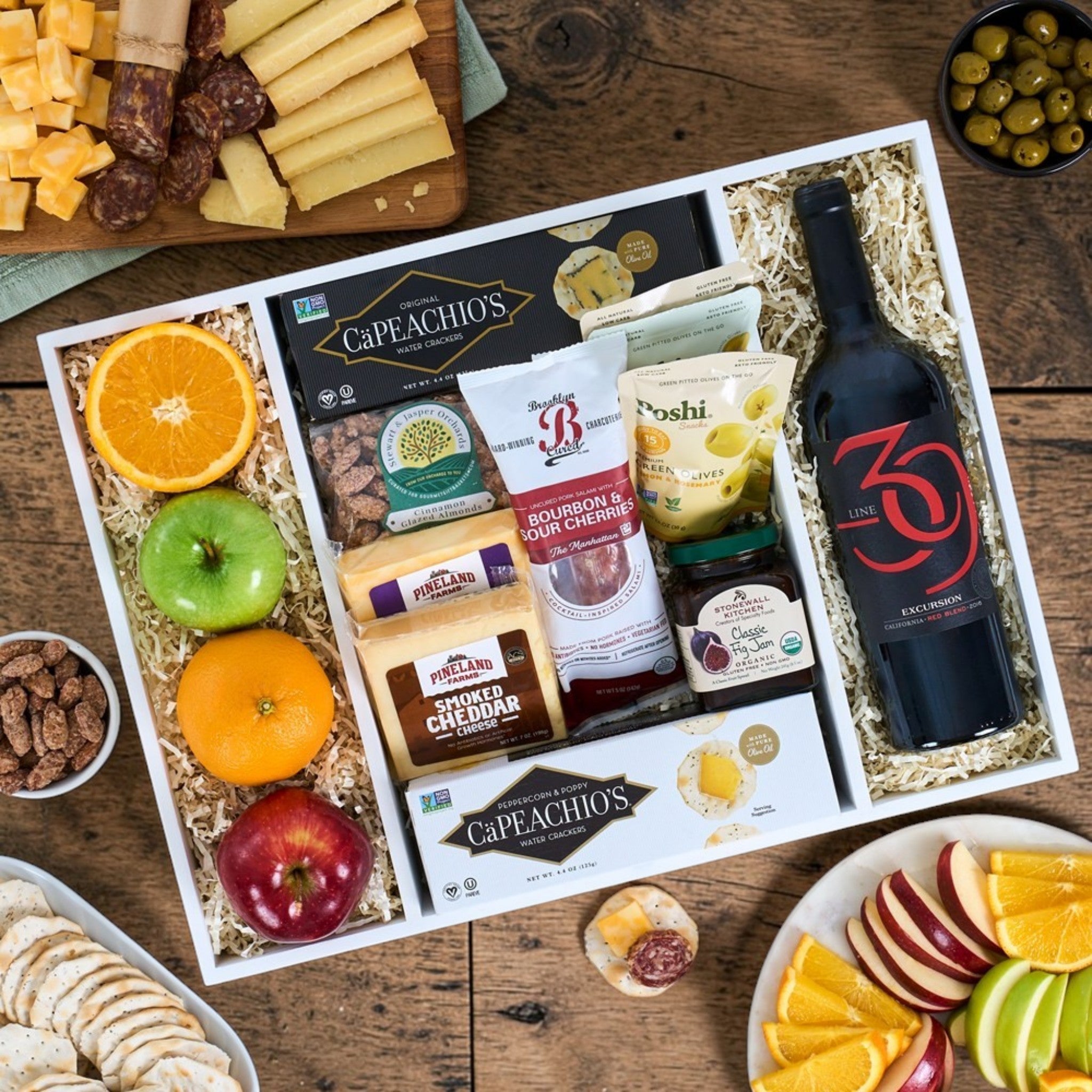 Charcuterie and Wine Gift Crate