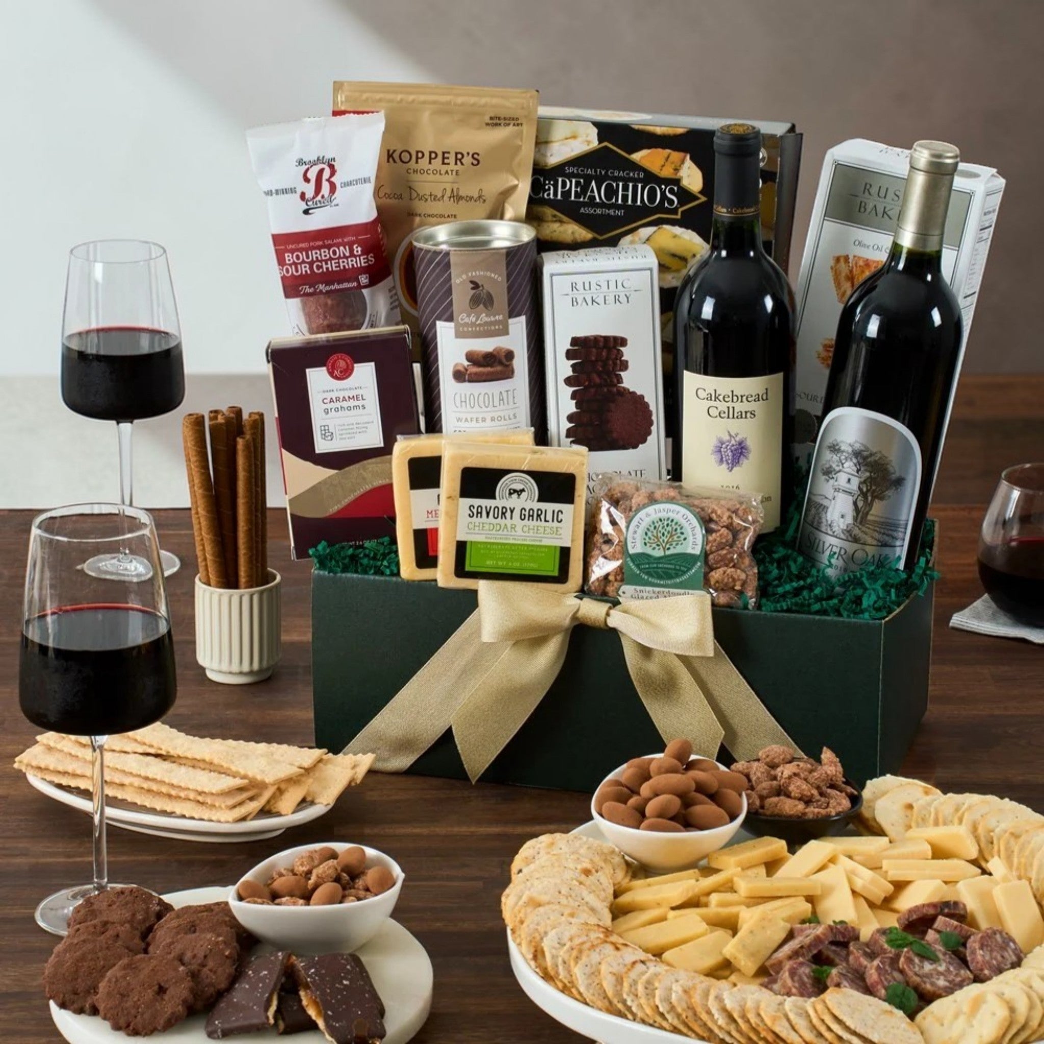 silver-oak-cakebread-red-wine-gift-basket